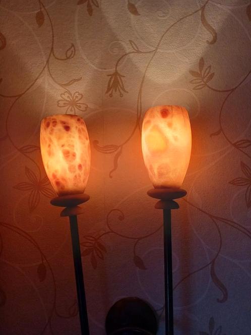 Decoratieve gietijzeren wandlamp, Huis en Inrichting, Lampen | Vloerlampen, Zo goed als nieuw, Minder dan 100 cm, Ophalen