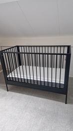 Coming Kids Bliss zwart metalen ledikant + Ikea Hamlavalv, Ophalen, Zo goed als nieuw, Ledikant