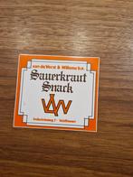 2736 Sauerkraut Snack Sticker - Van de Vorst & Willems, Verzamelen, Ophalen of Verzenden, Gebruikt