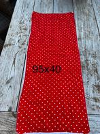 Laken lakentje wieg 95x40 rood met witte stippen, Ophalen of Verzenden, Nieuw, Wieg