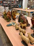 Grote antieke gips kerstgroep, Ophalen, Gebruikt