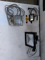 3 Bouwlampen: VETEC Acculamp + 2x 230V lampen, Doe-het-zelf en Verbouw, Bouwverlichting, Ophalen of Verzenden, Gebruikt, 50 tot 200 watt