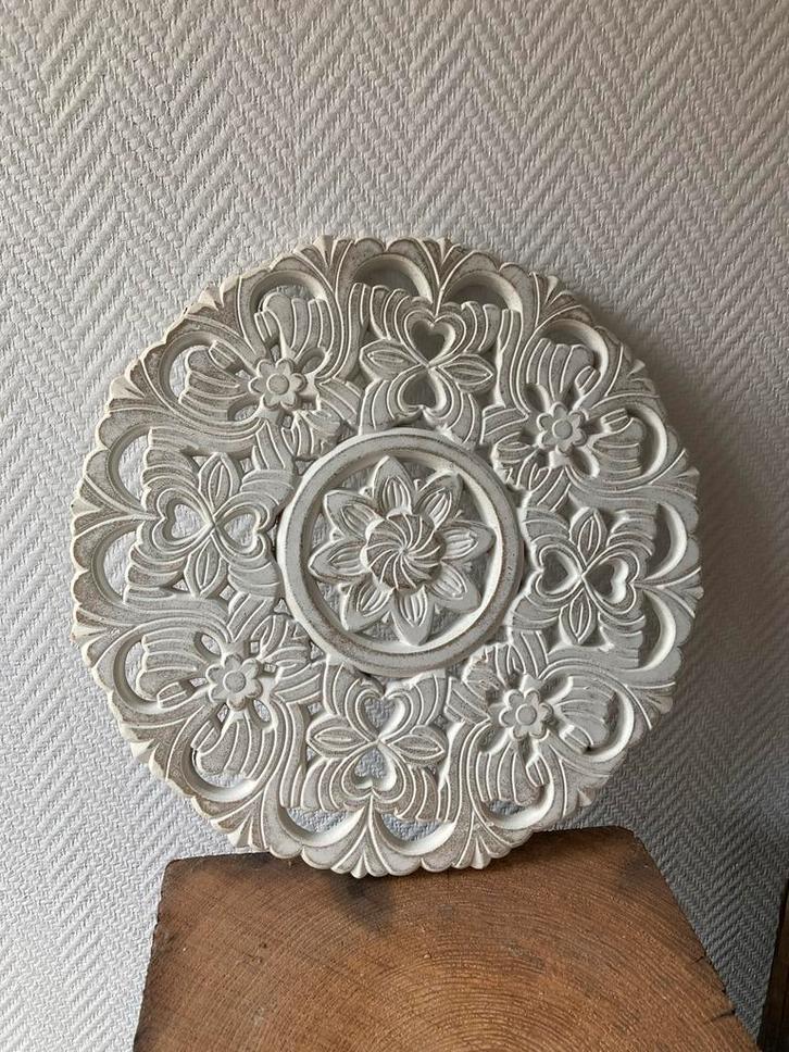 Houten Wandornament - Sfeervolle Decoratie, Huis en Inrichting, Woonaccessoires | Wanddecoraties, Zo goed als nieuw, Ophalen of Verzenden