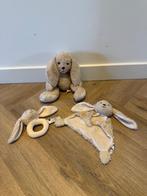 ZGAN 3x Hema konijn knuffel dier set rammelaar beer doekje, Ophalen of Verzenden, Nieuw, Overige typen