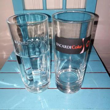 Bacardi Coke glazen 2 stuks beschikbaar voor biedingen