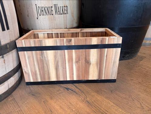 Houten bloembak, Tuin en Terras, Bloembakken en Plantenbakken, Nieuw, Hout, Minder dan 60 cm, Rechthoekig, Ophalen of Verzenden