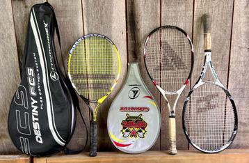 3x jeugd-kinder tennisrackets (Pro Kennex, Babolat) beschikbaar voor biedingen