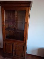 Mooie houten vitrinekast, Glas, Klassiek, 150 tot 200 cm, 25 tot 50 cm