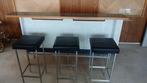 Vintage Bar met Barkrukken, Ophalen, Gebruikt, Inclusief barstoelen