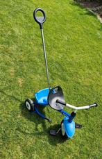 Blauw zwarte driewieler met duwstang, Ophalen, Zo goed als nieuw, Duwstang