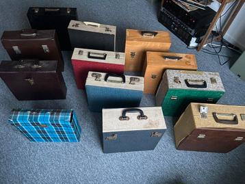 12 Platen koffers elpee koffers langspeelplaten vinyl beschikbaar voor biedingen