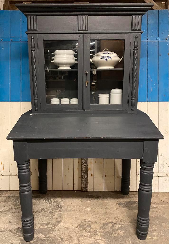 Oude Klepkast, Keukenkast, Kast, oakwood, Frans eiken,, Huis en Inrichting, Kasten | Overige, Gebruikt, Ophalen