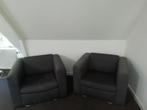 grote fauteuils antraciet, Huis en Inrichting, 75 tot 100 cm, Modern, Gebruikt, Stof