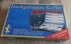 Backgammon aparte grijze koffer fluweel NIEUW IN DOOS., Een of twee spelers, Ophalen of Verzenden, Nieuw