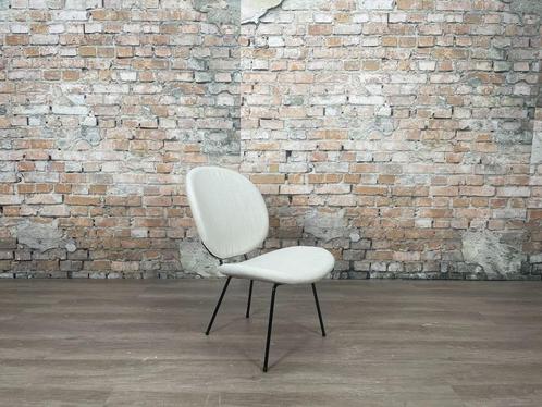 Gispen Kembo 301 Easy Chair wit bij TheReSales, Huis en Inrichting, Fauteuils, Zo goed als nieuw, Metaal, Stof, 50 tot 75 cm, Minder dan 75 cm