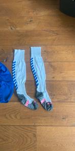 Voetbalsokken - maat 36-40 - wit met blauw, Ophalen, Zo goed als nieuw