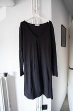 Zwarte rib / corduroy jurk Selected Femme maat L, Kleding | Dames, Jurken, Verzenden, Zwart, Zo goed als nieuw, Knielengte
