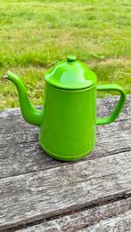Groene emaille vintage koffiepot!, Antiek en Kunst, Antiek | Emaille, Ophalen of Verzenden