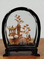 Chinees miniatuur handmade 3D-diorama in kurkhout jaren40/50, Antiek en Kunst, Kunst | Niet-Westerse kunst, Ophalen of Verzenden