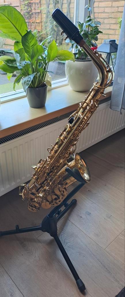 Klarinet-atelier:Prima Goudlak Stewart Ellis Altsax., Muziek en Instrumenten, Blaasinstrumenten | Saxofoons, Zo goed als nieuw