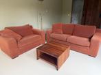 Bankstel(love seat met 2 pers bank)+lage kast+2 tafels, Huis en Inrichting, Banken | Bankstellen, Ophalen, Hout, Gebruikt, Overige maten