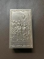 Tk vintage metalen houder voor lucifers, jaren 60/70, Verzamelen, Rookartikelen, Aanstekers en Luciferdoosjes, Ophalen of Verzenden