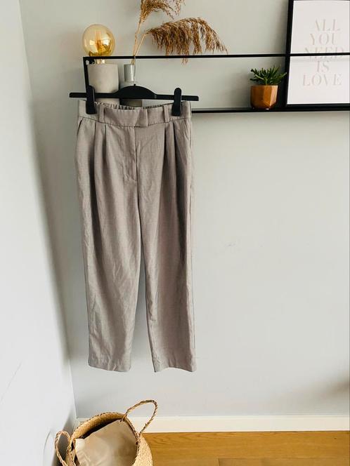 Lange broek/ nette pantalon/ chino van H&M, maat M/38, Kleding | Dames, Broeken en Pantalons, Nieuw, Maat 38/40 (M), Grijs, Lang
