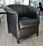Wittmann fauteuil Aura XL 1742 - 2 stuks - Zwart leder, Huis en Inrichting, Fauteuils, Ophalen, Minder dan 75 cm, Leer, Zo goed als nieuw