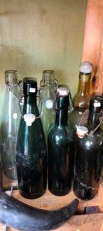 Oude brocante flessen 6 stuks, Antiek en Kunst, Ophalen of Verzenden