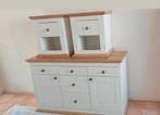 Landelijke meubelset: Commode + Nachtkastjes, Ophalen, Zo goed als nieuw, 25 tot 50 cm