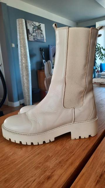 Cellini echt leren creme Chelsea enkelboots maat40 beschikbaar voor biedingen