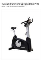 Tunturi Platinum Upright Bike PRO, Sport en Fitness, Ophalen, Kunststof, Zo goed als nieuw, Benen