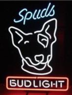 Spud's budlicht USA bier reclame neon en veel andere neons, Ophalen of Verzenden, Nieuw, Lichtbak of (neon) lamp