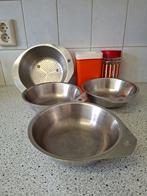 Vintage Keuken Set: Schalen, Vergiet & Voorraadpotten, Ophalen of Verzenden, Gebruikt