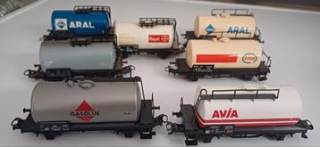 7 stuks marklin tankwagons in een koop. beschikbaar voor biedingen
