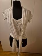 Witte Styles by Steps top - maat M, Kleding | Dames, Tops, Ophalen of Verzenden, Maat 38/40 (M), Wit, Korte mouw