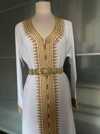 Nieuwe Marokkaanse jurk/kaftan, Wit, Maat 42/44 (L), Ophalen of Verzenden, Zo goed als nieuw