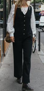 Palaver linnen jumpsuit zwart medium, Kleding | Dames, Jumpsuits, Maat 38/40 (M), Zwart, Palaver, Ophalen of Verzenden