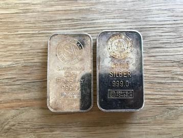 Argor Chiasso 50 & 100 gram zilverbaar beschikbaar voor biedingen