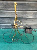 Uniek! Beeld Postbode op Fiets - Messing/Staal, Antiek en Kunst, Kunst | Beelden en Houtsnijwerken, Ophalen