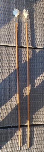 Te koop twee antieke wandelstokken, Antiek en Kunst, Ophalen of Verzenden