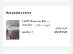 Bedrok taupe kleur 45 cm (160x200), Ophalen, Zo goed als nieuw, Tweepersoons, Beige