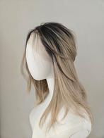 Pruik haarwerk blond balayage bruin, Ophalen of Verzenden, Nieuw, Pruik of Haarverlenging
