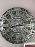 Mooie industriële klok modern 90cm, Ophalen, Zo goed als nieuw, Wandklok