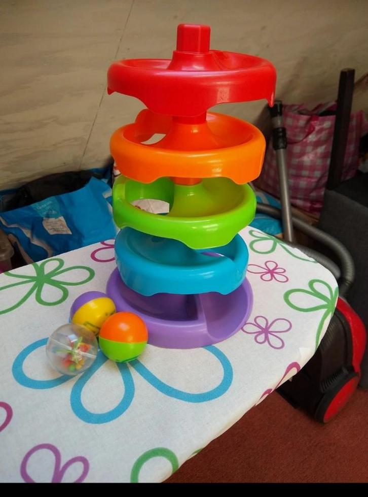 Kleurrijke Ballenbaan Speelgoed, Kinderen en Baby's, Speelgoed | Babyspeelgoed, Gebruikt, Overige typen, Ophalen of Verzenden