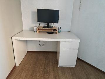 IKEA MALM bureau wit 140x65 cm - afbeelding 2