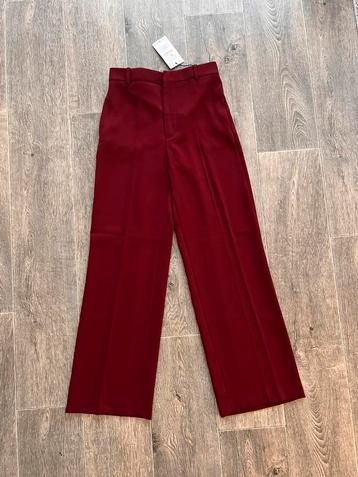 Zara donkerrode broek / pantalon - maat S - nieuw beschikbaar voor biedingen
