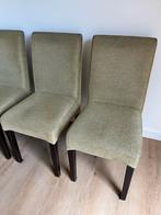 4 groene eetkamerstoelen te koop, Huis en Inrichting, Ophalen, Gebruikt, Overige kleuren, Vier