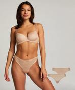 Angie String`s Hunkemöller wit en beige maat XS en S (177), Hunkemöller, Verzenden, Overige kleuren, String