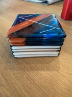 7 Onderzetters van glas in lood, Ophalen of Verzenden, Zo goed als nieuw, Glas of Kopje